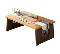 Table basse rectangulaire en bois massif 60 cm 70 cm x 80 cm Table d'appoint de méditation japonaise Table basse pliante A60 cm