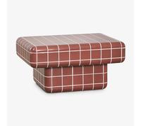 Table basse rectangulaire en ciment et fibre de verre Eleonor 70 x 50 cm