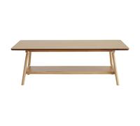 Table basse rectangulaire scandinave finition chêne L120 cm BAKAR