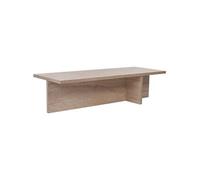 Table basse rectangulaire HARBOR travertine look 120x45x30 cm 25 mm