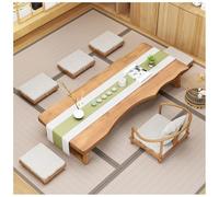 Table basse rectangulaire japonaise vintage en bois massif pour le salon, 200 x 60 x 35 cm, finition naturelle