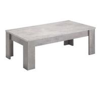 Table Basse Rectangulaire L126cm Laquée Effet Marbre - CLARK - ALTOBUY Gris G