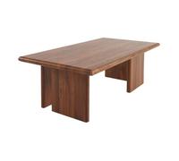 Table basse rectangulaire MDF effet noyer