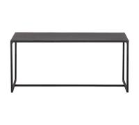 Table basse rectangulaire design métal noir L100 cm KARL