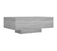 Table basse rectangulaire moderne en bois contreplaqué Sonoma gris 85 x 55 x 31 cm