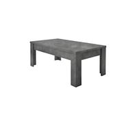 Table Basse Rectangulaire Plateau et Pieds Aspect Oxyde - OXYDE -