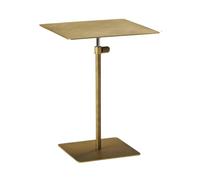 Table basse réglable en forme de C en acier inoxydable pour salon et chambre à coucher, économie d'espace, design moderne et élégant