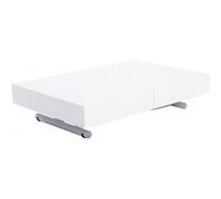 Table basse relevable extensible ALBATROS design blanc brillant blanc G
