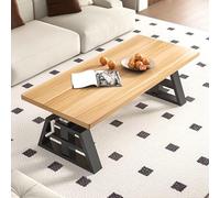Table Basse Relevable for Le Salon, Table Basse Simple, Table de Jeu Moderne, for Étudier, Écrire, Manger et Gagner de la Place