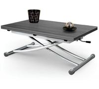 Table Basse Relevable - GIOVANNI MARCHESI - Mirage - Chêne Gris - Design Contemporain - 6 à 8 Couverts