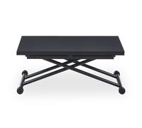 Table Basse Relevable "Higher" 57-114cm Noir Carbone