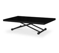 Table basse relevable Philadelphia XL Noir Carbone