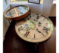 Table Basse rétro américaine à Engrenages d'horloge, Engrenages Mobiles