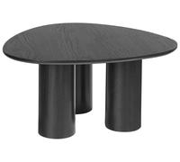 Table Basse Rétro en MDF Triangulaire Meubles de Salon Noire Dacoma