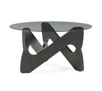 Table basse Reypio Ø70 x 35 cm noir / gris