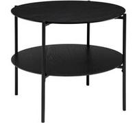 Table basse ronde 2 niveaux Kemi noir Atmosphera Noir G
