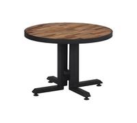 vidaXL Table basse ronde Ø55x40 cm teck de récupération massif358513 Marron G
