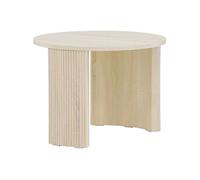 - Table basse ronde ø60 cm Bristol bois blanchi