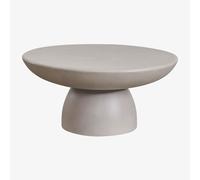 Table basse ronde Ø70 cm en ciment Zenadia Gris