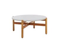 Table Basse Ronde Ø84,5cm Acacia Plateau Terrazzo LORIENA