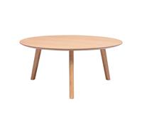 Miliboo - Table basse ronde scandinave bois clair chêne D90 cm ORKAD