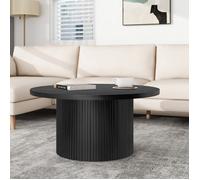 Table basse ronde bois massif 90x90x45cm - Design moderne salon