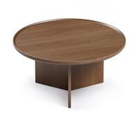 Table Basse Ronde "Cala" 83cm Noyer
