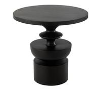 Table d'Appoint en Bois "Goa" 48cm Noir