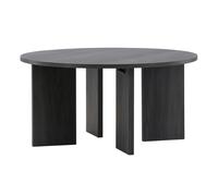 Table Basse Ronde Design "Askeron" 80cm Noir