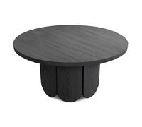 Table Basse Ronde Design "Soft" 78cm Chêne & Noir