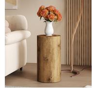 Table Basse Ronde Élégante BELLEMAVE - MDF aspect bois, design minimaliste -Table d'appoint pour le salon - Ø30 cm