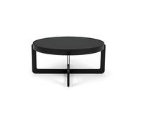 Table basse ronde en acier noir Centre