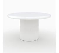Table basse ronde en béton blanc cassé - Lulli - Rendez-Vous Déco