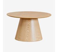 Table Basse Ronde En Bois (Ø80 Cm) Aura Placage De Frêne