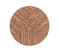 Table basse ronde en bois d'acacia d80 cm - ella