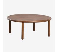 Table basse ronde en bois d'acacia Olivia Brun Acacia foncé Ø80 cm