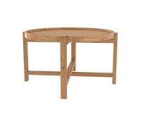 Table basse ronde en bois de teck recyclé D70 cm - Kouma - Rendez-Vous Déco