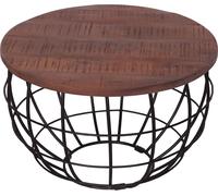 Table basse ronde en bois massif durable London 55cm bassano