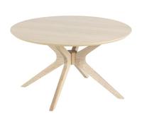Toilinux.com Table Basse Ronde en MDF - Beige