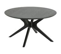 Table basse ronde en MDF - Noir