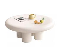 Table basse ronde gigogne - Design minimaliste moderne, table d'appoint de canapé élégante avec 4 pieds, table centrale polyvalente pour les petits espaces, convient pour le salon, la chambre à