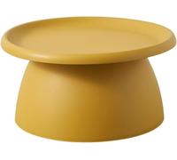 Table basse ronde moderne en plastique champignon nordique petite table basse balcon simple moderne mini table d'appoint en plastique (taille : 70 x 35 cm, couleur : jaune A)