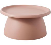 Table basse ronde moderne en plastique champignon nordique petite table basse balcon simple moderne mini table d'appoint en plastique (taille : 70 x 35 cm, couleur : rose A)