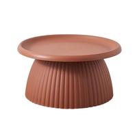 Table basse ronde moderne en plastique champignon nordique petite table d'appoint pour balcon simple et mini rouge 170 x 35 cm