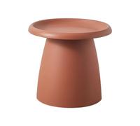 Table basse ronde moderne en plastique, motif champignon nordique, mini table d'appoint pour balcon, 71,1 x 71,1 x 35,6 cm