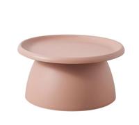 Table basse ronde moderne en plastique, motif champignon nordique, mini table d'appoint pour balcon, 71,1 x 71,1 x 35,6 cm