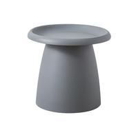 Table basse ronde moderne en plastique, motif champignon nordique, mini table d'appoint pour balcon, 71,1 x 71,1 x 35,6 cm
