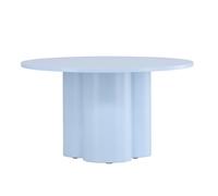 Table Basse Ronde "Olivia" 80cm Bleu Clair