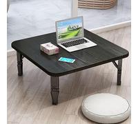 Table basse ronde pliante en bois, bureau bas pour s'asseoir confortablement, table de style Kotatsu peu encombrante