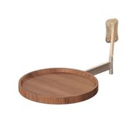 Table basse ronde pliante murale au mur-banc de collation de bras swing de 24 ″, pivotante à 180 °, table de café contemporaine s'impennant au mur, bras en acier tempr